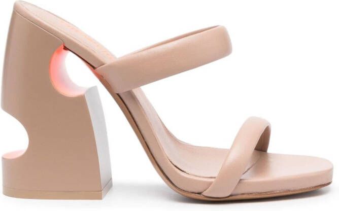 Off-White Pop Meteor uitgesneden muiltjes Beige