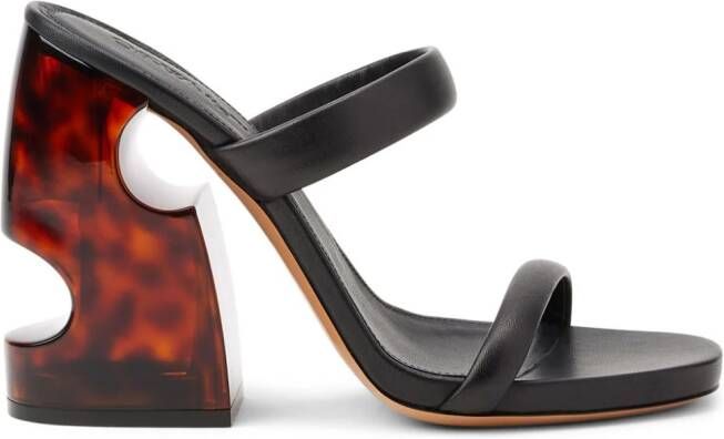 Off-White Pop Meteor leren muiltjes Zwart