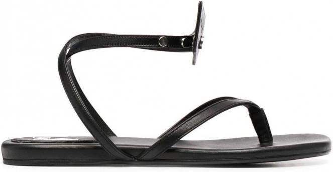 Off-White Sandalen met rits Zwart