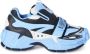 Off White Mesh Sneakers met Front Strap Sluiting Blue Dames - Thumbnail 1