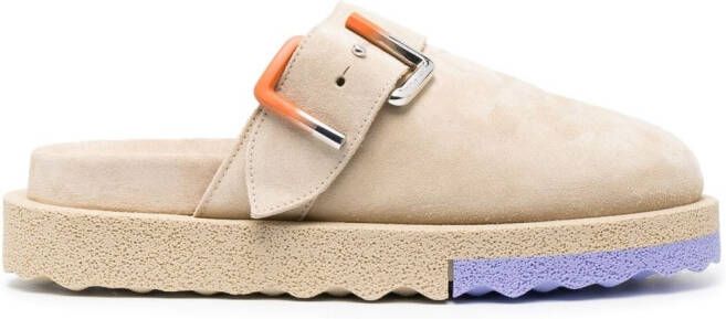 Off-White Spongesole suède klompen Beige