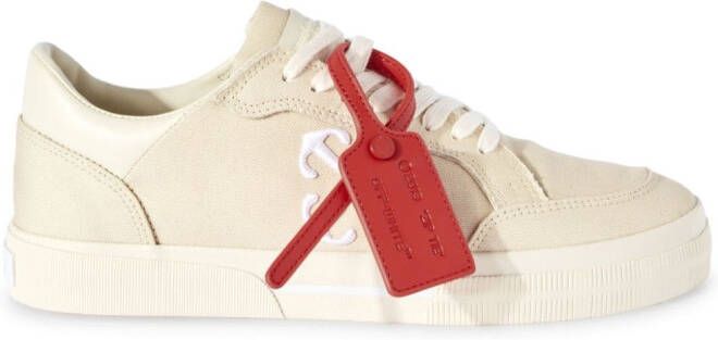 Off-White Vulcanized canvas sneakers Beige