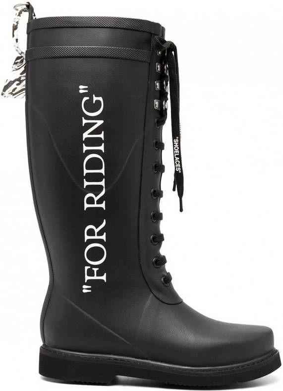 Off-White Wellington laarzen Zwart