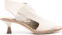 Officine Creative 80mm Stacie leren sandalen Beige - Thumbnail 1