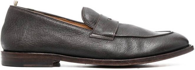 Officine Creative Airto leren penny loafers Bruin