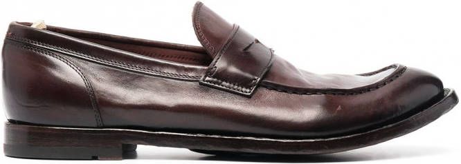 Officine Creative Anatomia leren loafers Rood