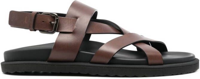 Officine Creative Charrat leren sandalen Bruin