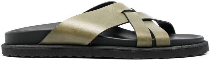 Officine Creative Charrat leren sandalen Groen