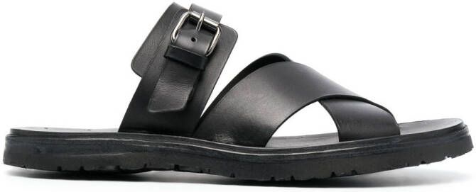 Officine Creative Chios 008 leren sandalen Zwart