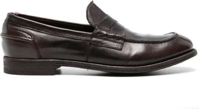 Officine Creative Chronicle 144 leren loafers Bruin