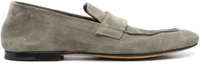 Officine Creative Coco suède loafers Groen