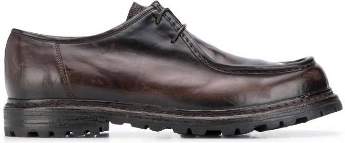 Officine Creative Moreira 5 Geweven Berby Schoenen in het Zwart voor heren Heren Schoenen voor voor Veterschoenen voor Derbyschoenen 