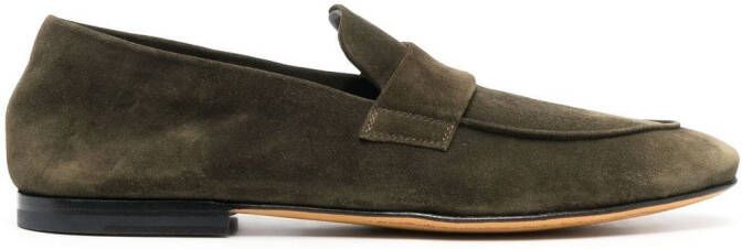 Officine Creative Guya suède loafers Groen