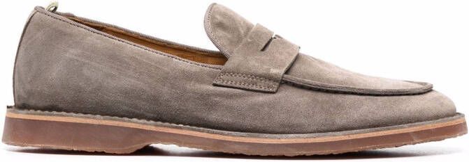 Officine Creative Kent 008 suède loafers Beige