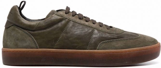 Officine Creative Kombine leren sneakers Groen