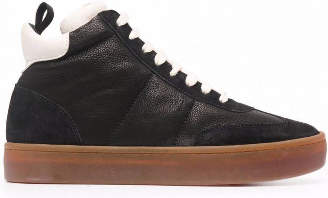 Officine Creative Kombined leren sneakers Zwart
