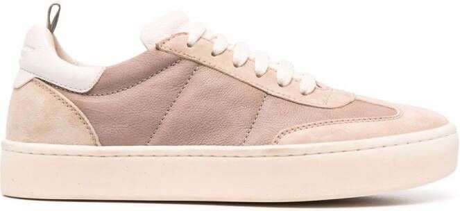 Officine Creative Kombined low-top sneakers Beige