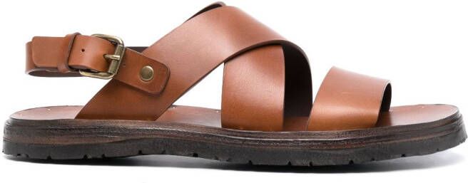 Officine Creative Kontaire 005 leren sandalen Bruin