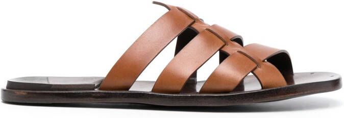 Officine Creative Kontaire leren sandalen Bruin