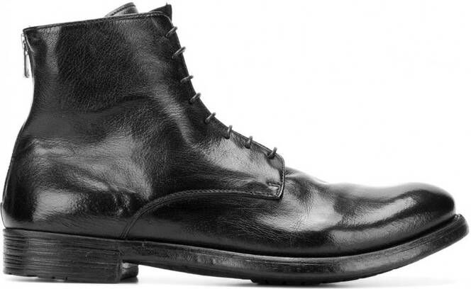 Officine Creative lace-up ankle boots Zwart