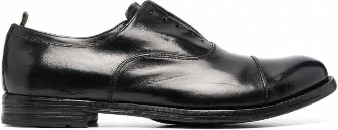 Officine Creative Leren Oxford veterschoenen Zwart