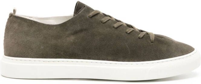 Officine Creative Leggera 001 suède sneakers Groen