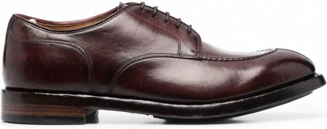 Officine Creative Leren derby veterschoenen Rood