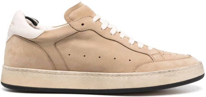 Officine Creative Leren sneakers Beige