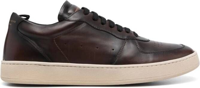 Officine Creative Leren sneakers Bruin