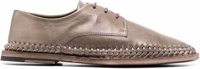 Officine Creative Leren veterschoenen Beige