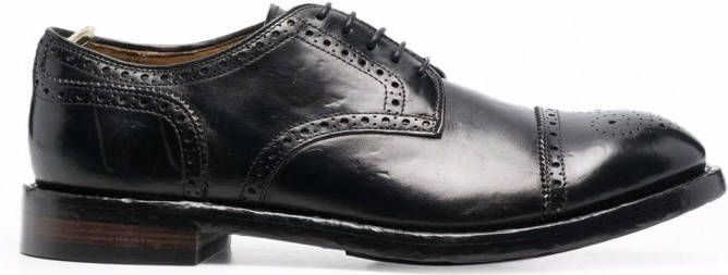 Officine Creative Leren veterschoenen Zwart