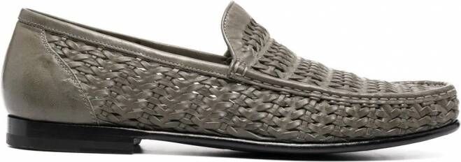 Officine Creative Libre leren loafers Groen