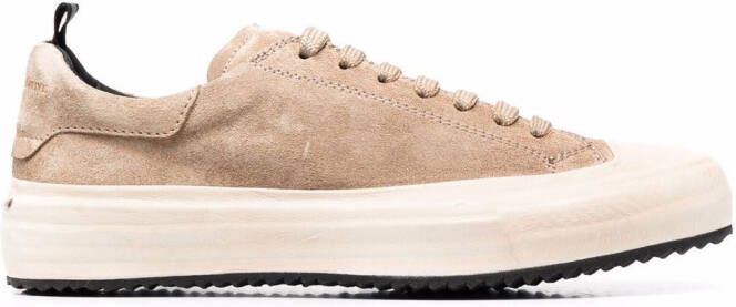 Officine Creative Mes suède sneakers Beige