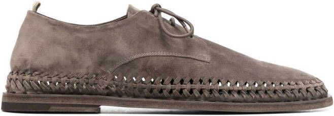 Officine Creative Miles suède derby schoenen Grijs