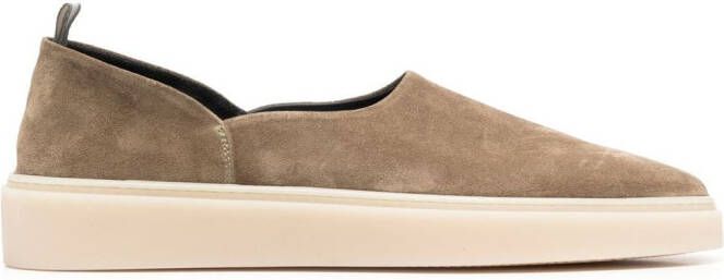 Officine Creative Muskrat suède loafers Groen