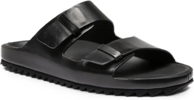 Officine Creative Agorà 010 leren sandalen met dubbele bandjes Zwart - Foto 4