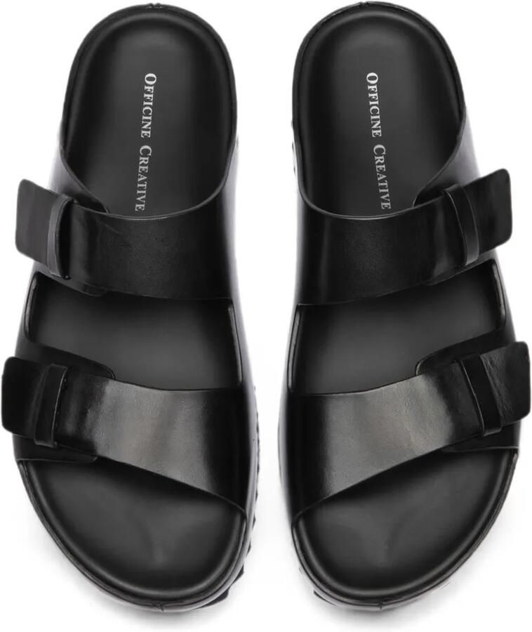 Officine Creative Agorà 010 leren sandalen met dubbele bandjes Zwart - Foto 2