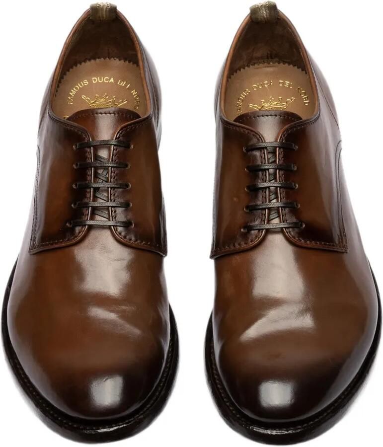 Officine Creative Anatomia leren derby schoenen Bruin
