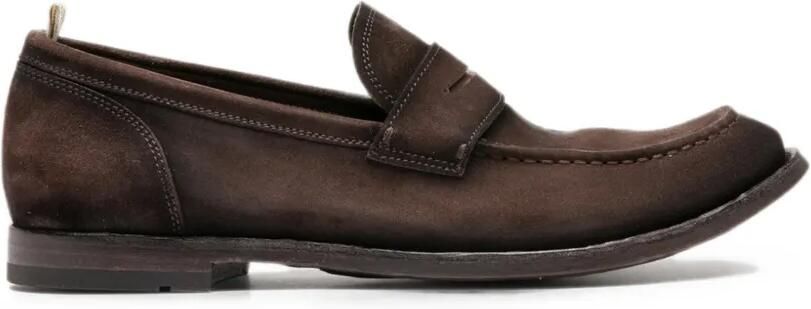 Officine Creative Anatomia suède loafers Bruin