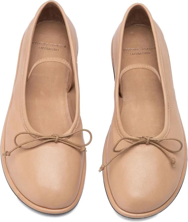 Officine Creative Ballerina's verfraaid met strik Beige - Foto 2