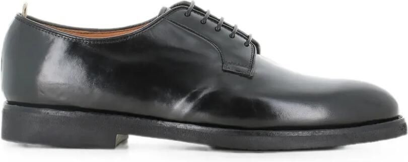 Officine Creative Bariton Flexi 001 derby veterschoenen met gepolijste afwerking Zwart