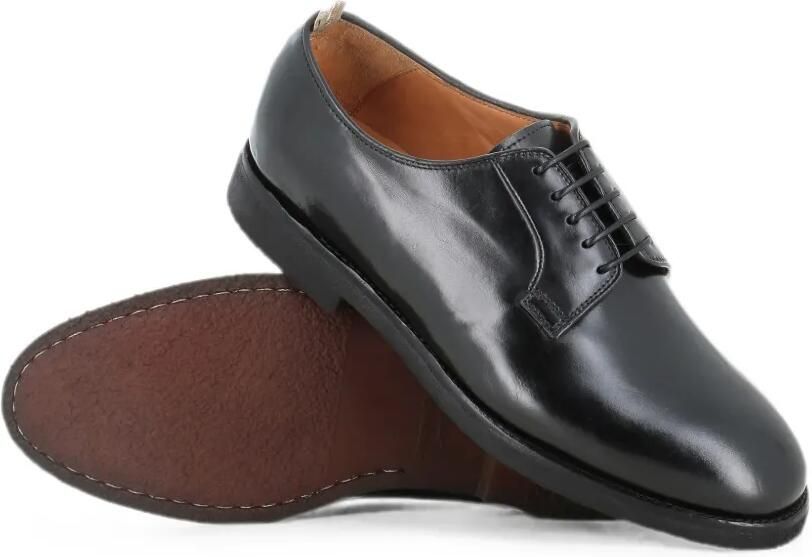 Officine Creative Bariton Flexi 001 derby veterschoenen met gepolijste afwerking Zwart - Foto 2