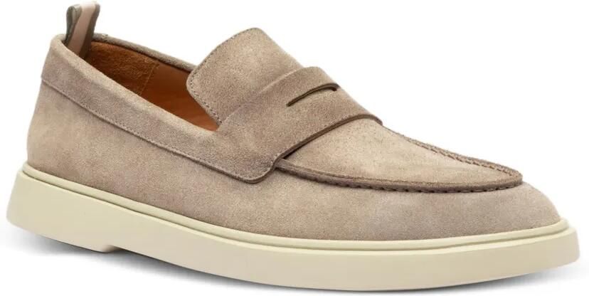 Officine Creative Bug 001 suède loafers Beige