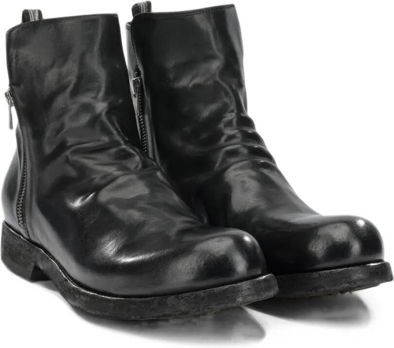 Officine Creative Bulla DD 113 leather side-zip boots Zwart - Foto 3