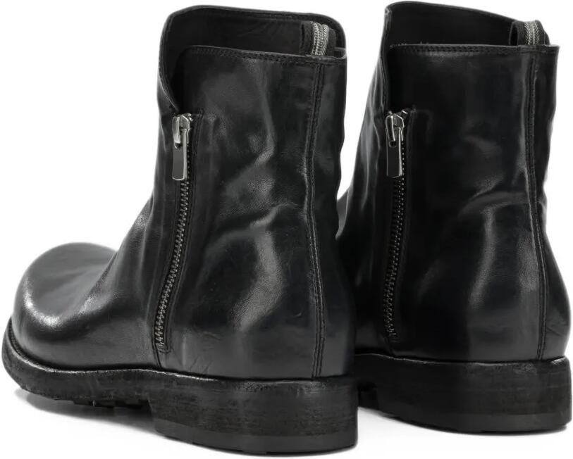 Officine Creative Bulla DD 113 leather side-zip boots Zwart - Foto 4