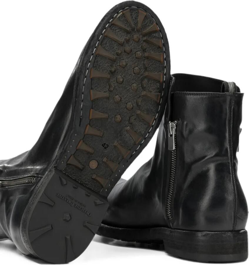 Officine Creative Bulla DD 113 leather side-zip boots Zwart - Foto 2