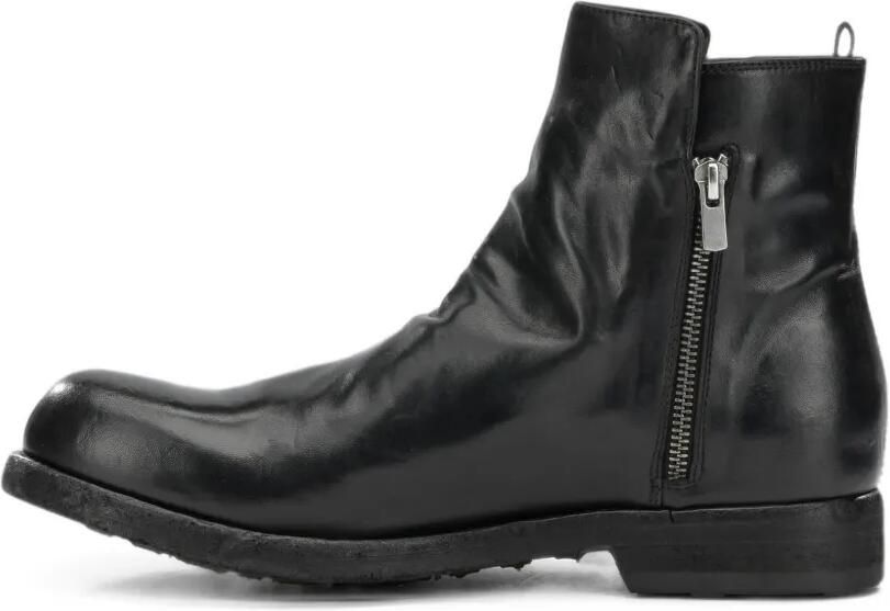 Officine Creative Bulla DD 113 leather side-zip boots Zwart - Foto 5