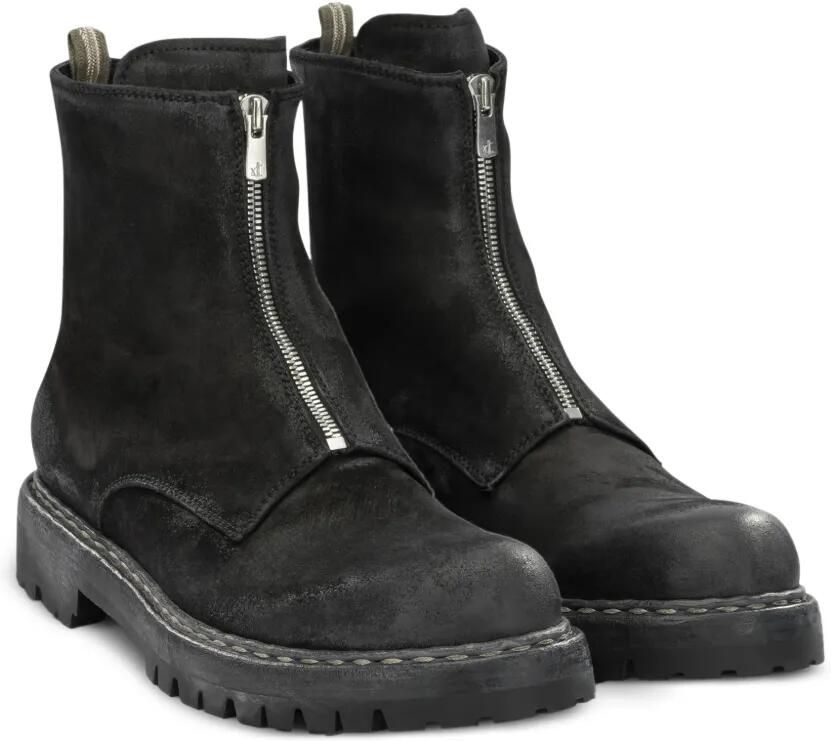 Officine Creative Bulla DD Lug 114 front-zip biker boots Zwart - Foto 3