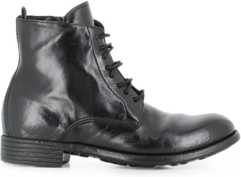 Officine Creative Calitxe 089 enkellaarzen met veters Zwart