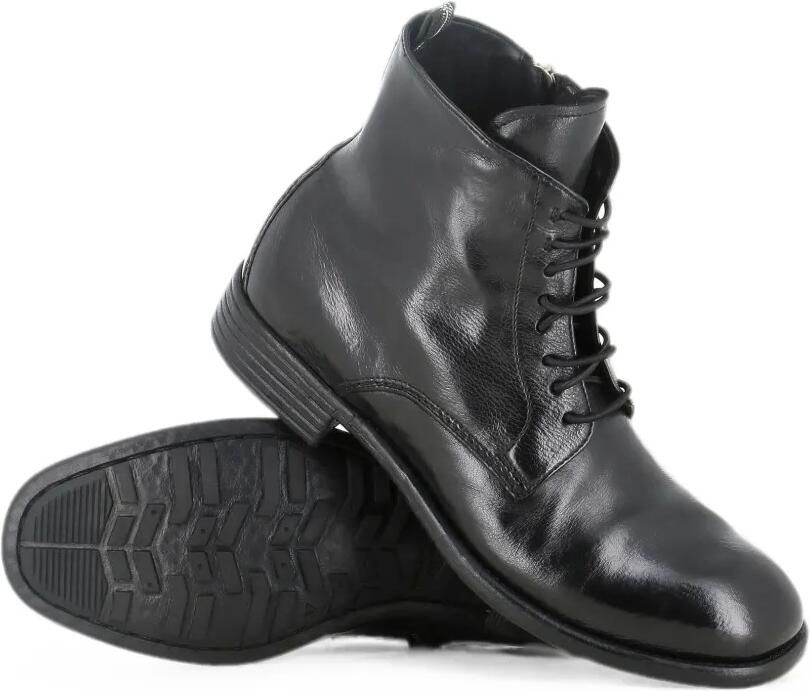 Officine Creative Calitxe 089 enkellaarzen met veters Zwart - Foto 4